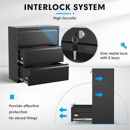 Pataku Metal Lateral File Cabinet - Image 5