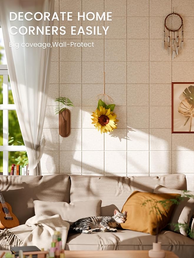 Bumusty Large Cork Board Alternative-47 x35 Felt Bulletin Board Tiles, - Image 4