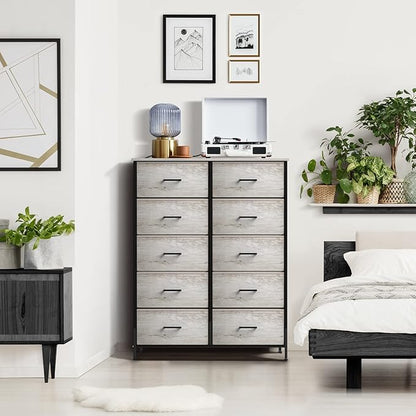 Sorbus Dresser with 10 Faux Wood Drawers - Image 5