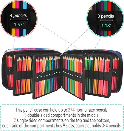 JAKAGO 274 Slots Colored Pencil Case Large Capacity Pen Holder - Image 3