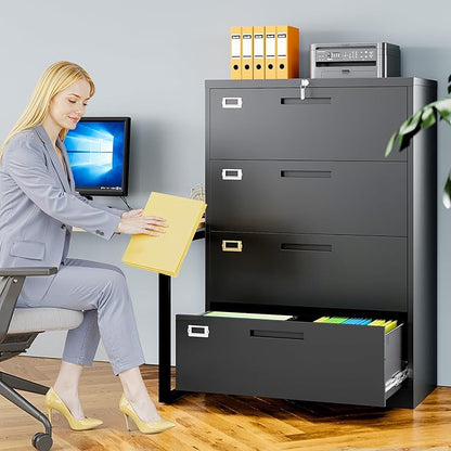 AFAIF 4 Drawer File Cabinets for Home Office, Metal Filing Cabinet - Image 2