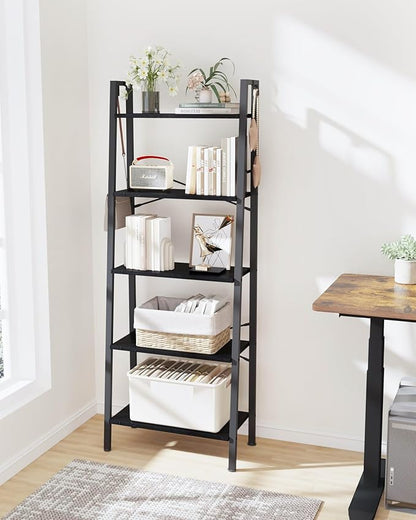 Hzuaneri Ladder Shelf, Bookshelf Bookcase, Freestanding Corner Storage Shelve - Image 7