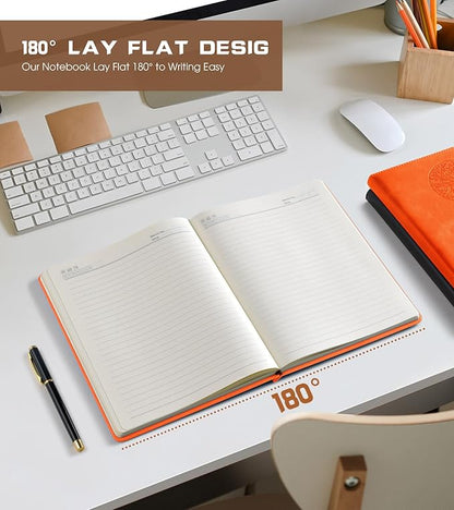 Biuwory Lined Journal Notebook for Women Men, 256 Pages A4 Large Hardcover - Image 6