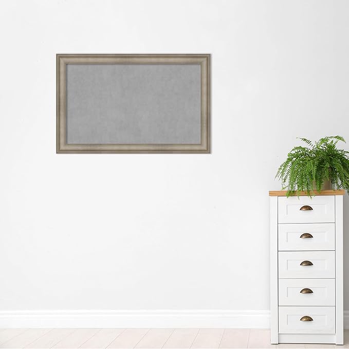 Amanti Art Silver Framed Magnetic Board 29x45 Large Vision Board - Image 5