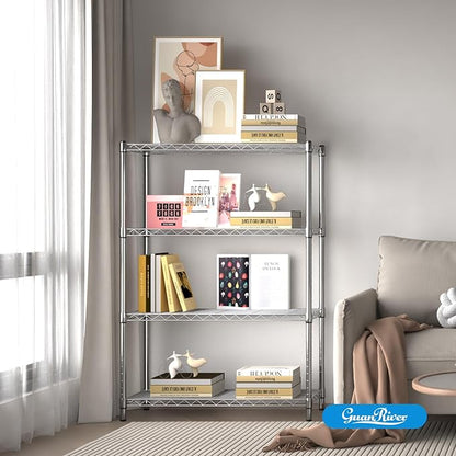 Guan River 4-Shelf Adjustable Metal Shelf Wire Shelving Unit Storage Rack - Image 7