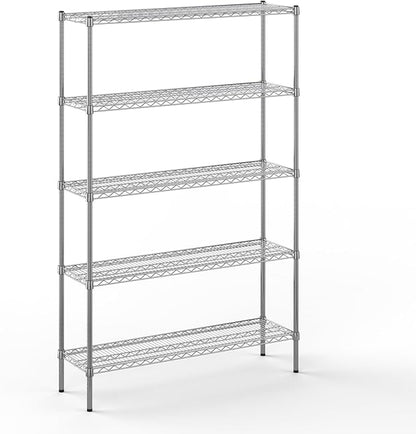 Regal Altair 14" Deep x 48" Wide x 74" Height Wire Shelving Kit | 5-Tier | NSF by Regal+Altair