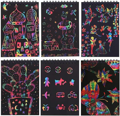 POKONBOY 16 Pack Scratch Arts and Crafts Notebooks, Scratch Note Pads - Image 5