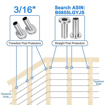CKE 40 Pack 45 Degree T316 Marine Grade Stainless Steel Angle Beveled Protector - Image 4