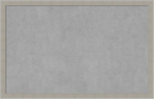 Amanti Art Grey Framed Magnetic Board 22x34 Large Vision Board by AmantiArt