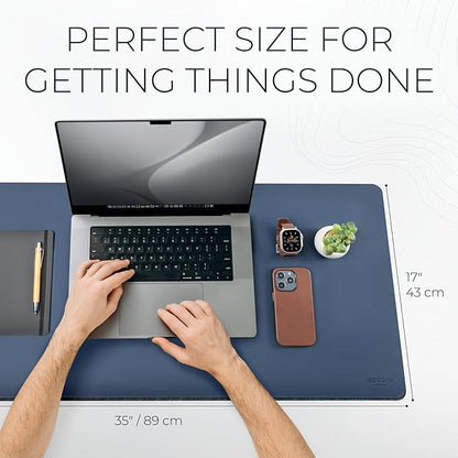 Nordik Felt and Leather Desk Mat Non-Slip - Image 3