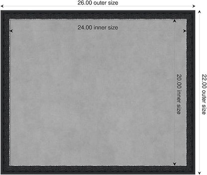 Amanti Art Black Framed Magnetic Board 22x26 Medium Vision Board - Image 2