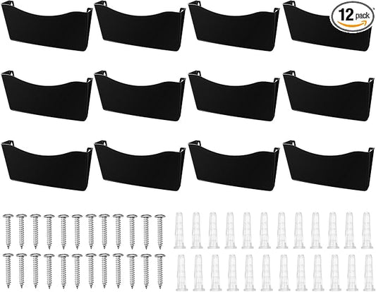Colarr 12 Pcs Expandable Pocket Wall File Set Plastic Wall Mountable Space by Colarr