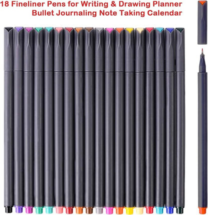 iBayam Journal Planner Pens Colored Pens, Office Supplies, Fine Point Fineliner - Image 2