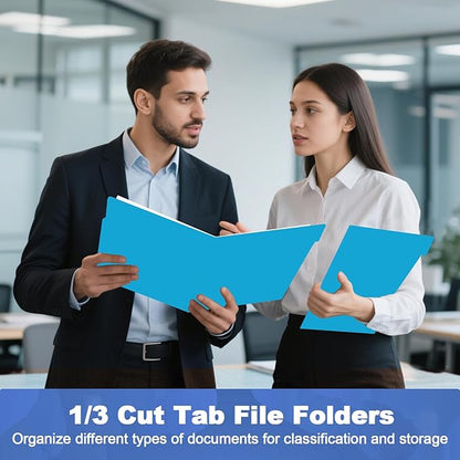 File Folder, HERKKA 120 Pack 1/3 Cut Tab File Folders, File Folders Great - Image 7