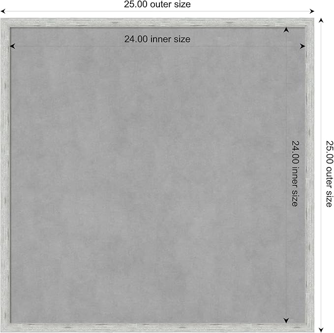 Amanti Art Silver Framed Magnetic Board 25x25 Medium Vision Board - Image 4