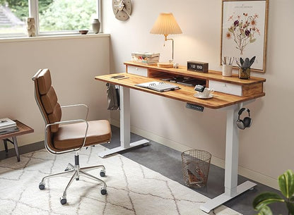 FEZIBO 55 x 24 Inch Height Adjustable Electric Standing Desk - Image 2
