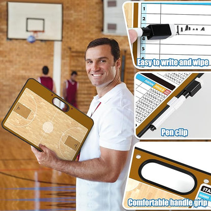 Torlam Magnetic Dry Erase Coach Board, Basketball Coaching Clipboard - Image 5