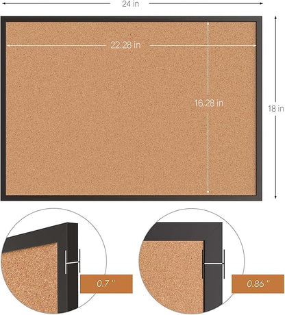 Board2by 2-Pack Cork Board Bulletin Board 18“ x 24”, Office Board - Image 5