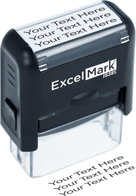 ExcelMark Custom Rubber Stamp – Clean & Easy Stamping – Personalized by ExcelMark