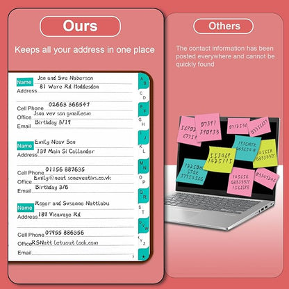BLESWIN Address Book with Alphabetical Tabs, Hardcover Address Book - Image 5