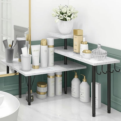 Homode Bathroom Counter Corner Shelf, 3 Tier Kitchen Countertop Organizer - Image 3