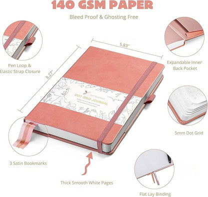 Bullet Dotted Journal – 140gsm Bleed Proof Thick White Paper – 200 Numbered Dot - Image 3