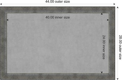 Amanti Art Silver Framed Magnetic Board 28x44 Large Vision Board - Image 3