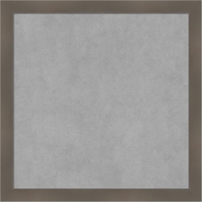 Amanti Art Grey Framed Magnetic Board 22x22 Medium Vision Board by AmantiArt
