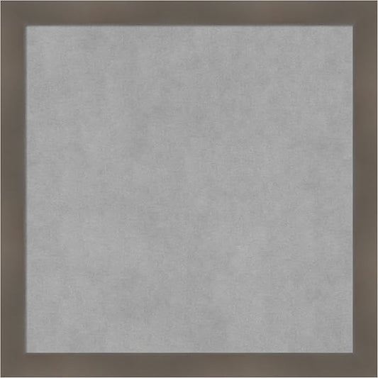 Amanti Art Grey Framed Magnetic Board 22x22 Medium Vision Board by AmantiArt