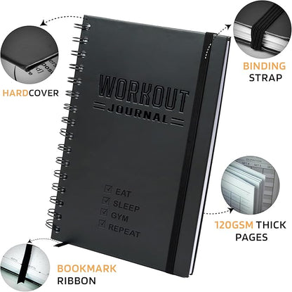 Nextnoid Hardcover Fitness Planner Workout Journal - Image 2