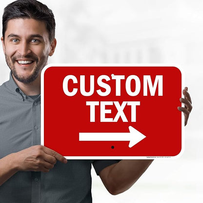 Custom Arrow, Custom Directional Sign, Right Arrow, 12x18 Inches, Rust Free - Image 2