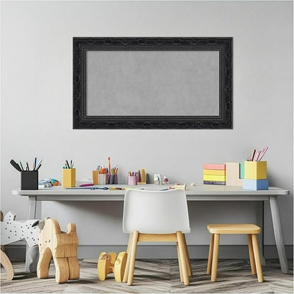 Amanti Art Black Framed Magnetic Board 16x28 Small Vision Board - Image 5
