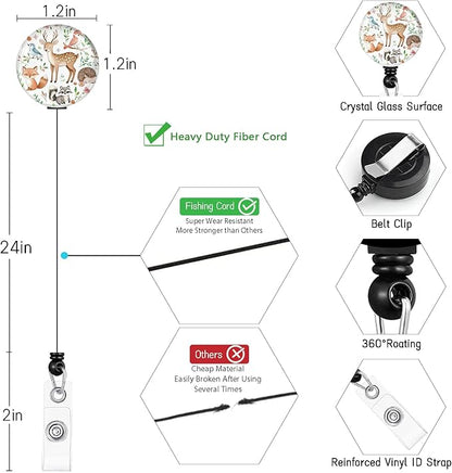 Fox Badge Holder Retractable Lanyard, Lanyards - Image 6
