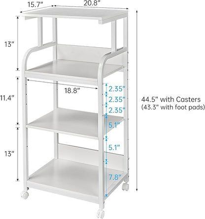 Fannova 4 Tier White Printer Stand Table - Image 6