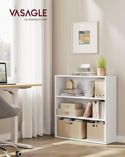 VASAGLE Set of 2 Bookshelves, 31.5 Inches Wide, 3-Tier Open Bookcases - Image 2