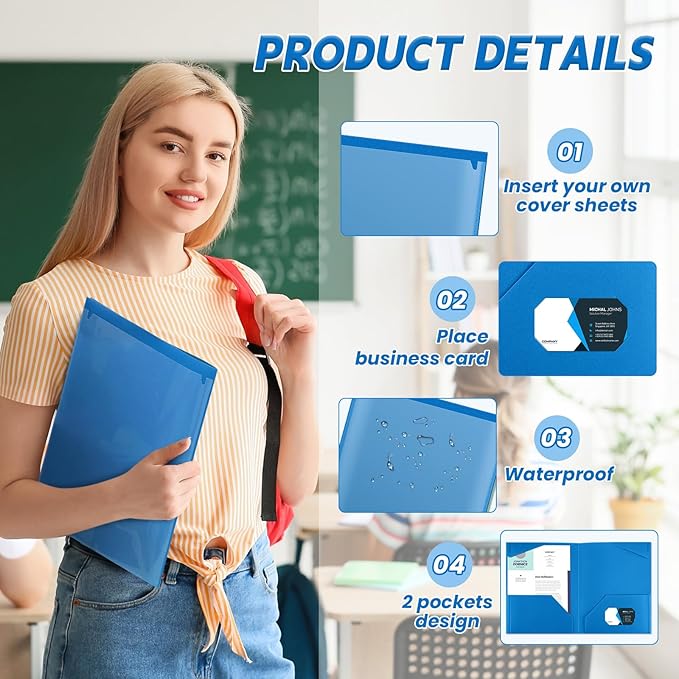 Henoyso 18 Pcs Plastic Folders - Image 3