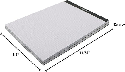 Amazon Basics Quad-Ruled Graph Paper Pad, 8.5 Inch x 11.75 Inch, 100 Sheets/Pad - Image 7
