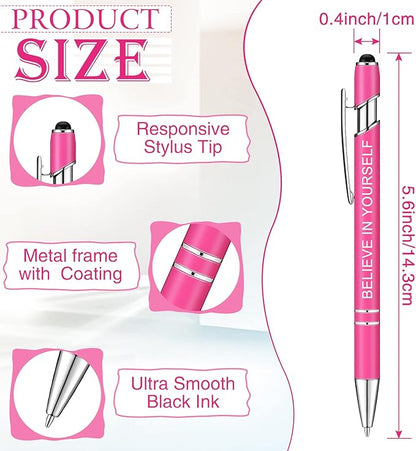 Zonon 12 Pcs Inspirational Pens Bulk Funny Ballpoint Pen - Image 2