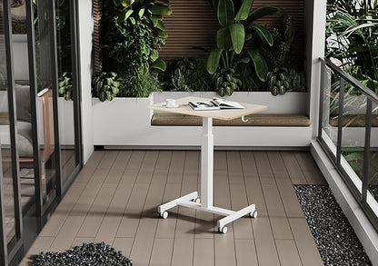 YDN Mobile Mobile Standing Desk, Adjustable Height Portable Laptop Desk - Image 6