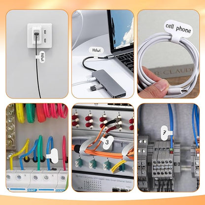 40PCS Cable Labels for Cords Cord Labels for Electronics Reusable Writable - Image 6