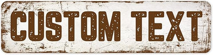 Custom Sign, Custom Street Sign, 11 Font Colors, 13 Font Styles, 4 Hole Options by MySignCenter