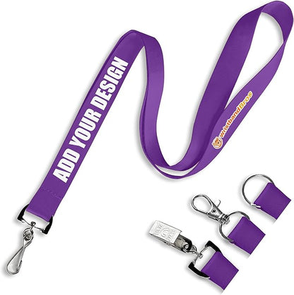 Wristband Bros Custom Lanyards For ID Badges, Keys & More | Add Text & Logos | by WristbandBros