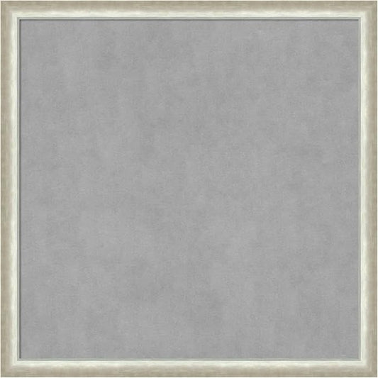 Amanti Art Silver Framed Magnetic Board 26x26 Medium Vision Board by AmantiArt