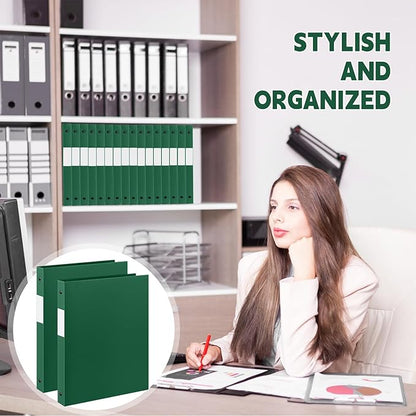 Henoyso 36 Pcs 3 Ring Binder 0.5 Inch Round Fits Letter Size 8.5'' x 11'' Paper - Image 5