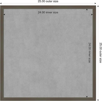 Amanti Art Grey Framed Magnetic Board 25x25 Medium Vision Board - Image 4