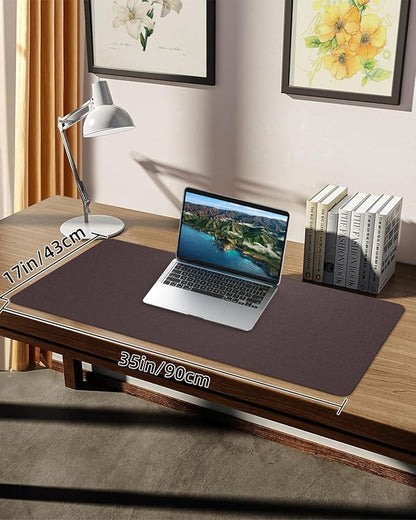 Non-Slip Desk mat, PULeather Desk Pad Protector, Office Desk Mat, Large Mouse - Image 7