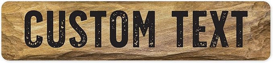 Custom Sign, Custom Street Sign, 11 Font Colors, 13 Font Styles, 4 Hole Options by MySignCenter