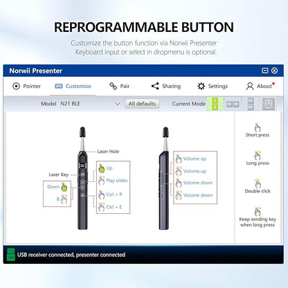 Norwii N21 Bluetooth Presentation Clicker - Image 9