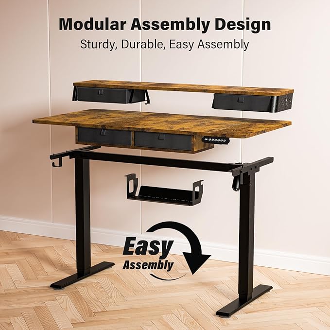 Kingant 40 x 24 Inch Electric Standing Desk - Image 8