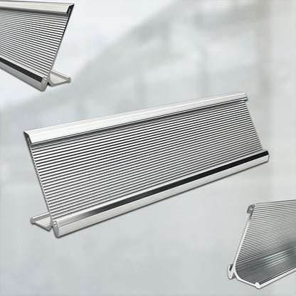 10 Pack 2" x 8" Aluminum Desk Name Plate Holder, Office Name Plate Holder - Image 3
